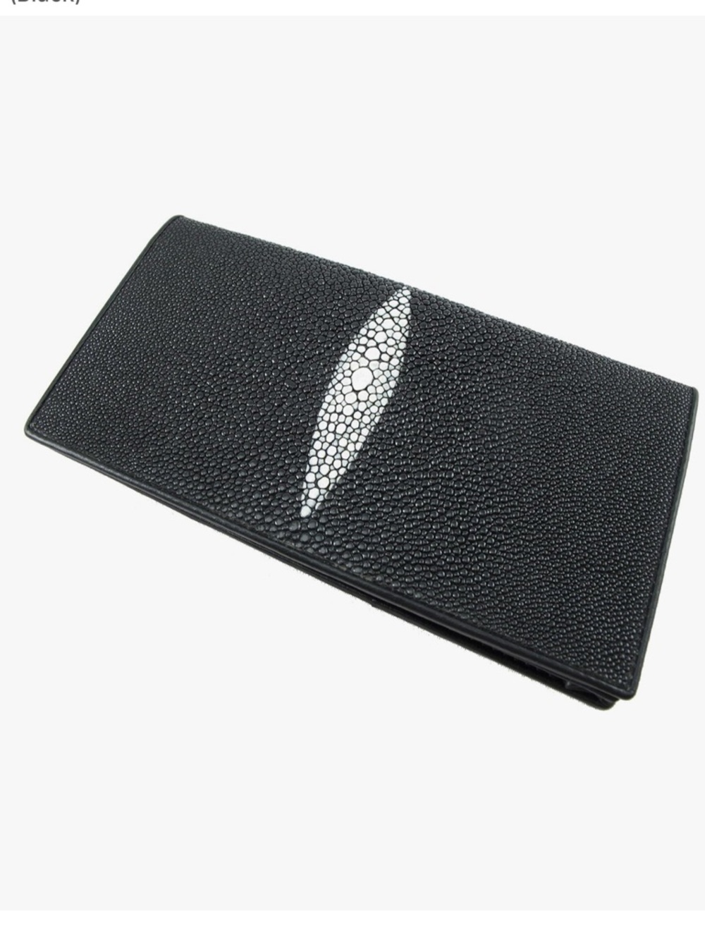 Christian Lothem Black Stingray Leather Wallet